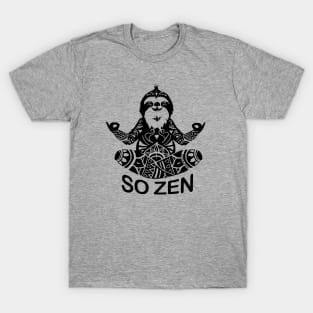 Yoga Sloth So Zen Meditation T-Shirt